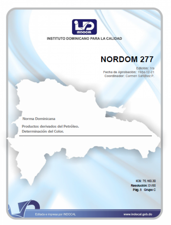 NORDOM 277 - PRODUCTOS DERIVADOS DEL PETROLEO. DETERMINACION DEL COLOR.