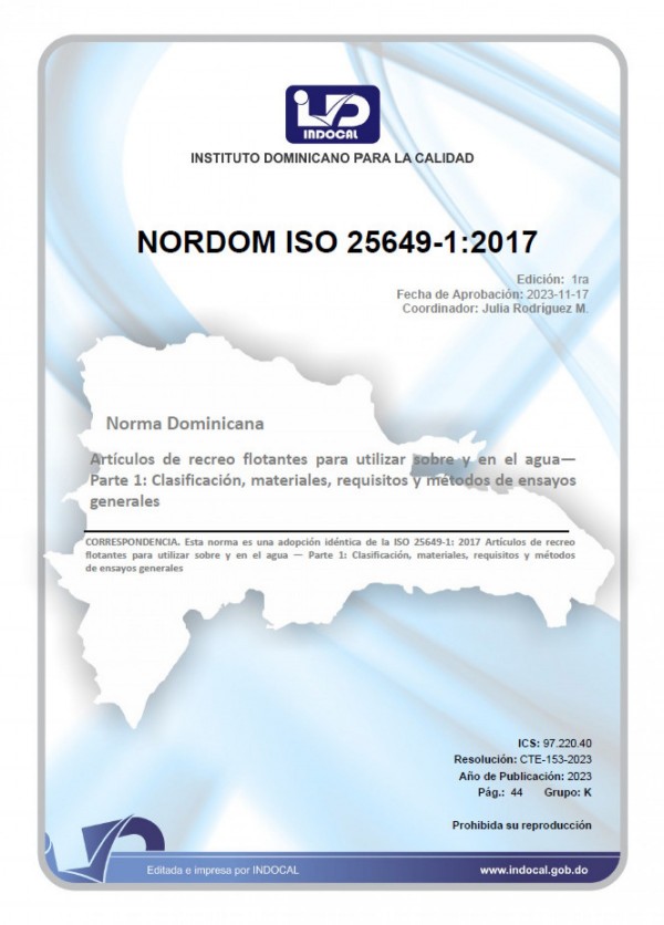 NORDOM ISO 25649-1:2017 -
